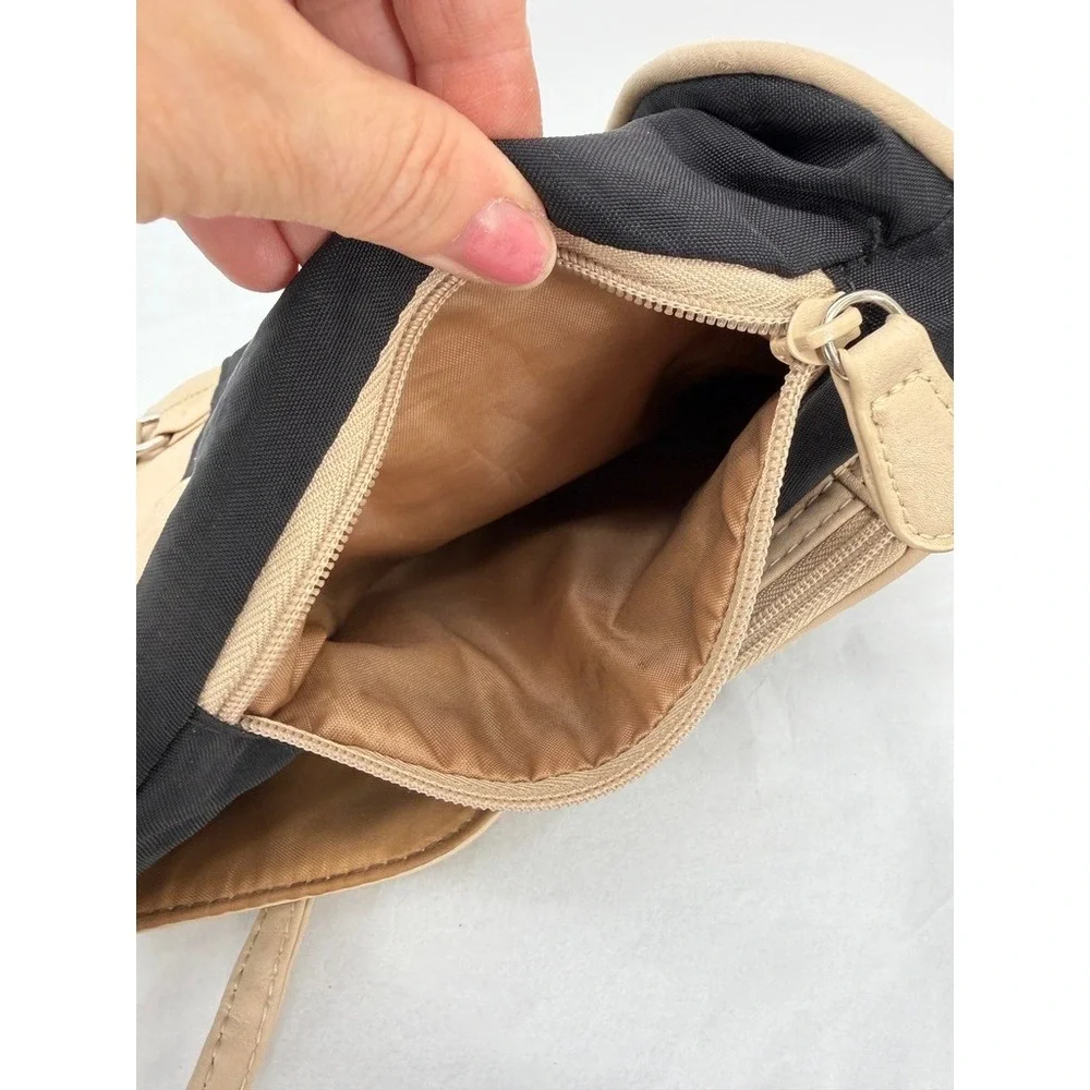 MultiSac Crossbody Backpack-Like Bag Two Tone Multi Pocket Organizer Travel